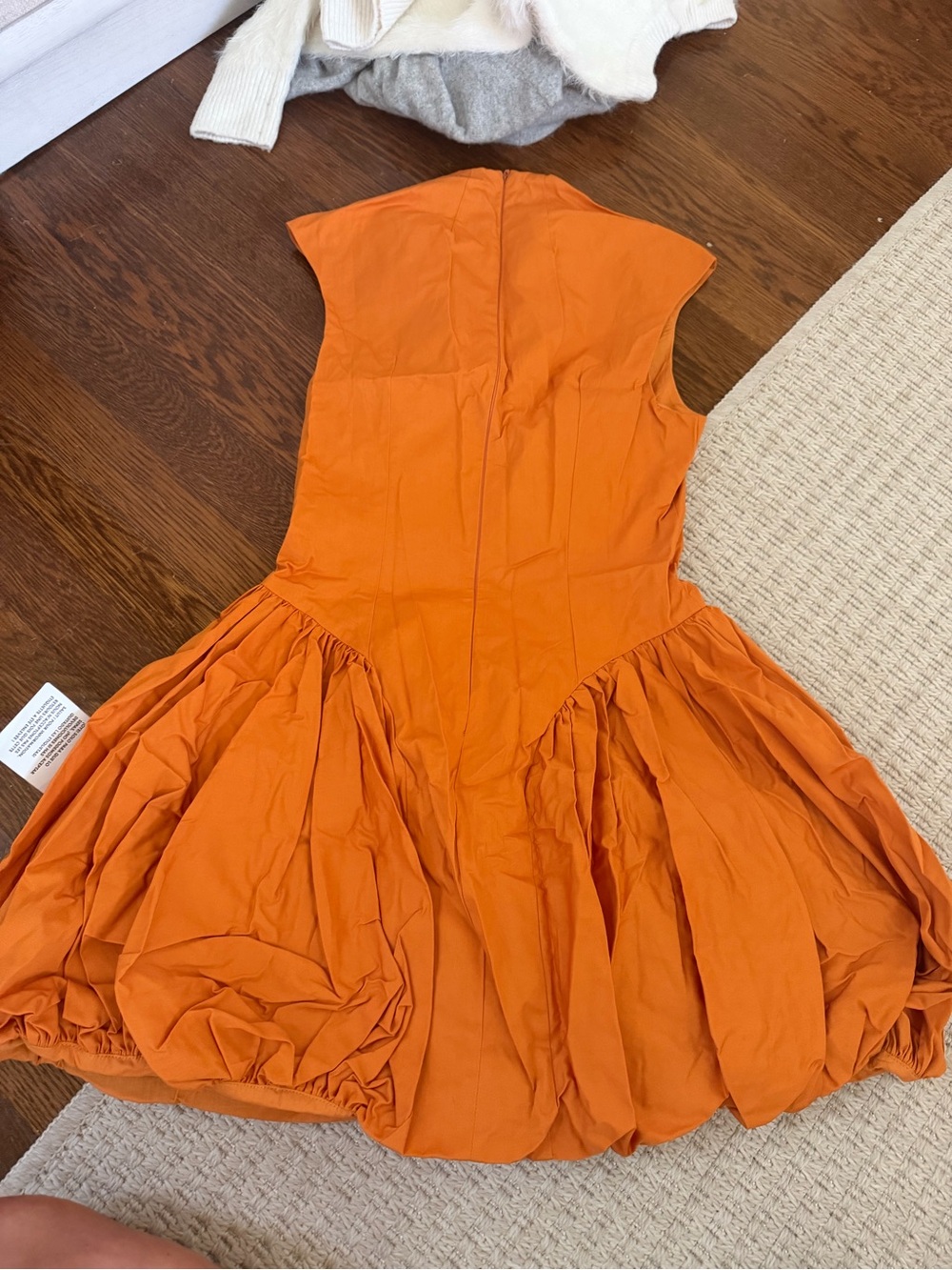 ASOS Orange Bubble-Hem Mini Dress - Picture 5 of 5
